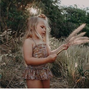 Hubble + Duke Girls Ditzy Floral One Piece Swimsuit